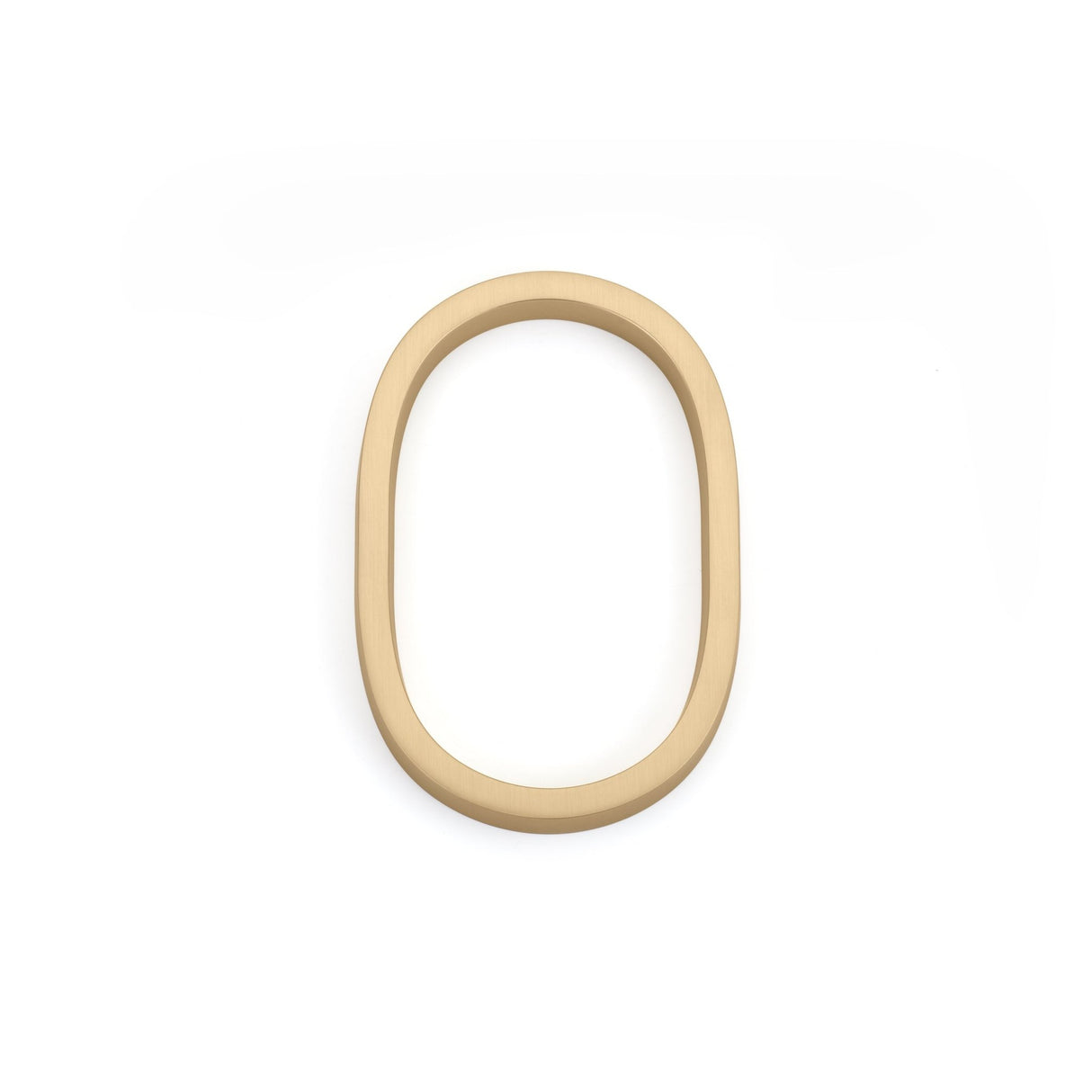 Emtek 7" Modern # 0 House Number in Satin Brass