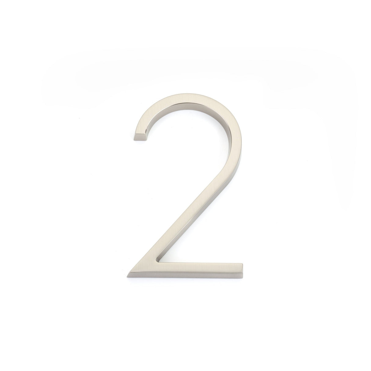 Emtek 7" Modern # 2 House Number in Satin Nickel