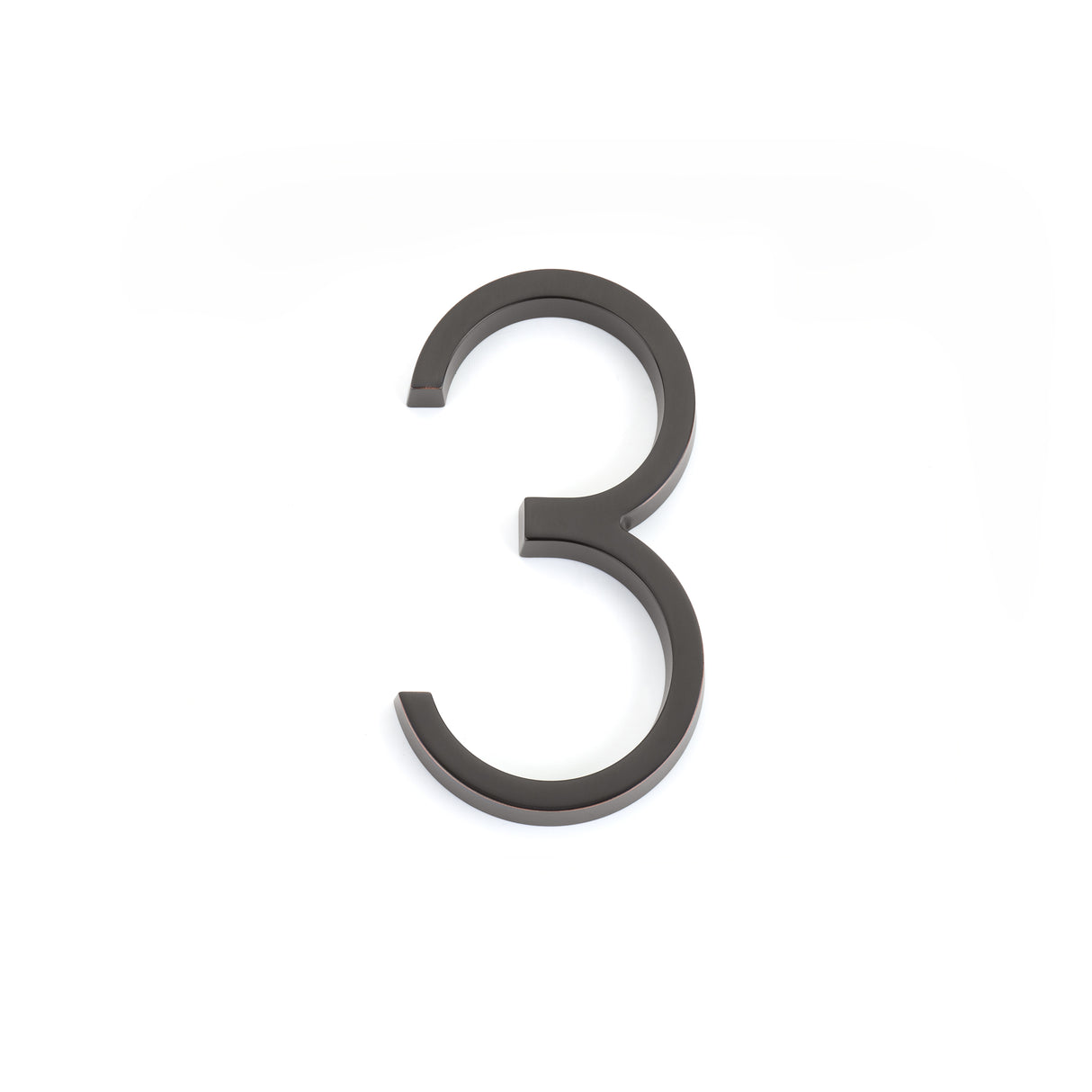 Emtek 7" Modern # 3 House Number in Oil Rubbed Bronze