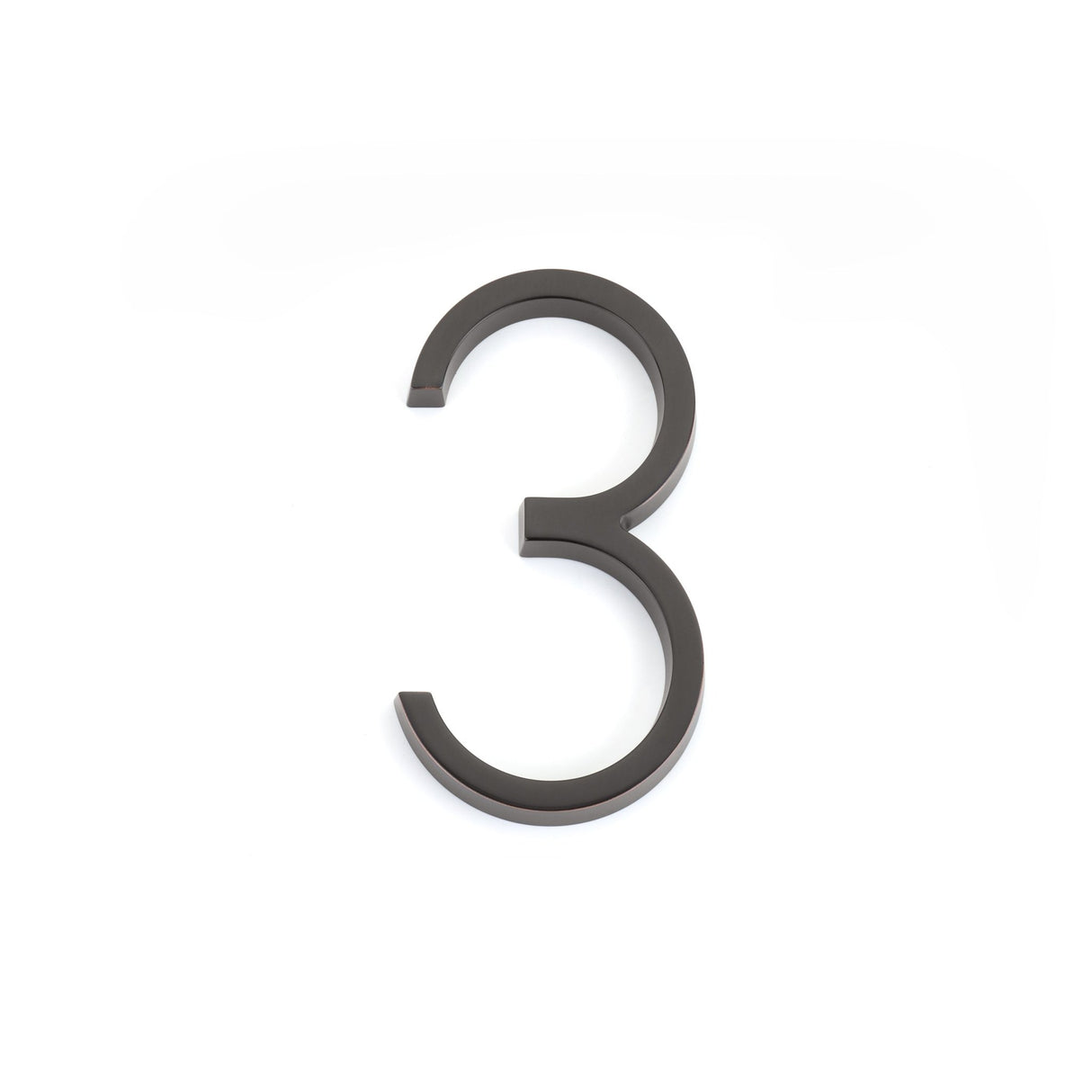 Emtek 7" Modern # 3 House Number in Oil Rubbed Bronze