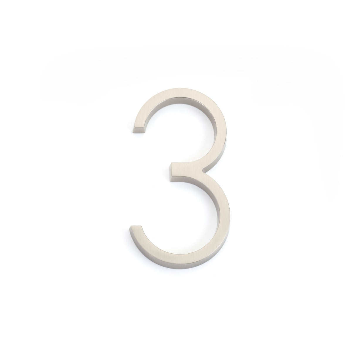 Emtek 7" Modern # 3 House Number in Satin Nickel