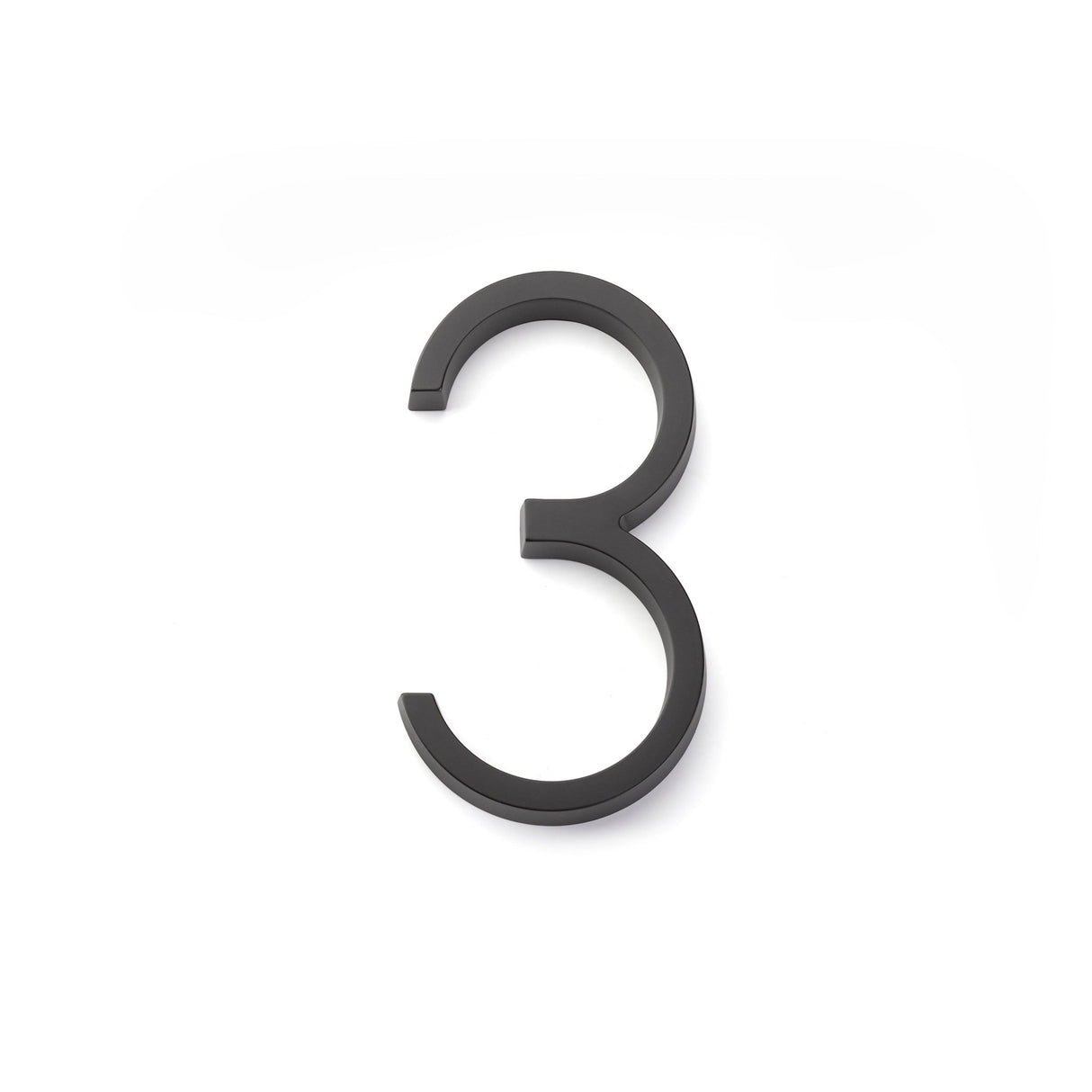 Emtek 7" Modern # 3 House Number in Flat Black