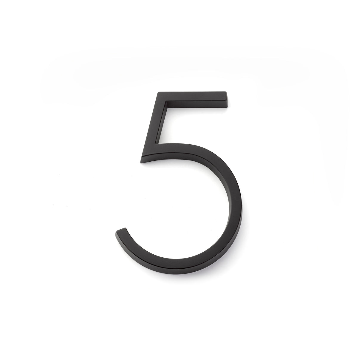 Emtek 7" Modern # 5 House Number in Flat Black