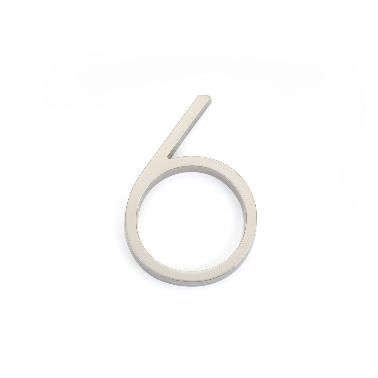 Emtek 7" Modern # 6 House Number in Satin Nickel