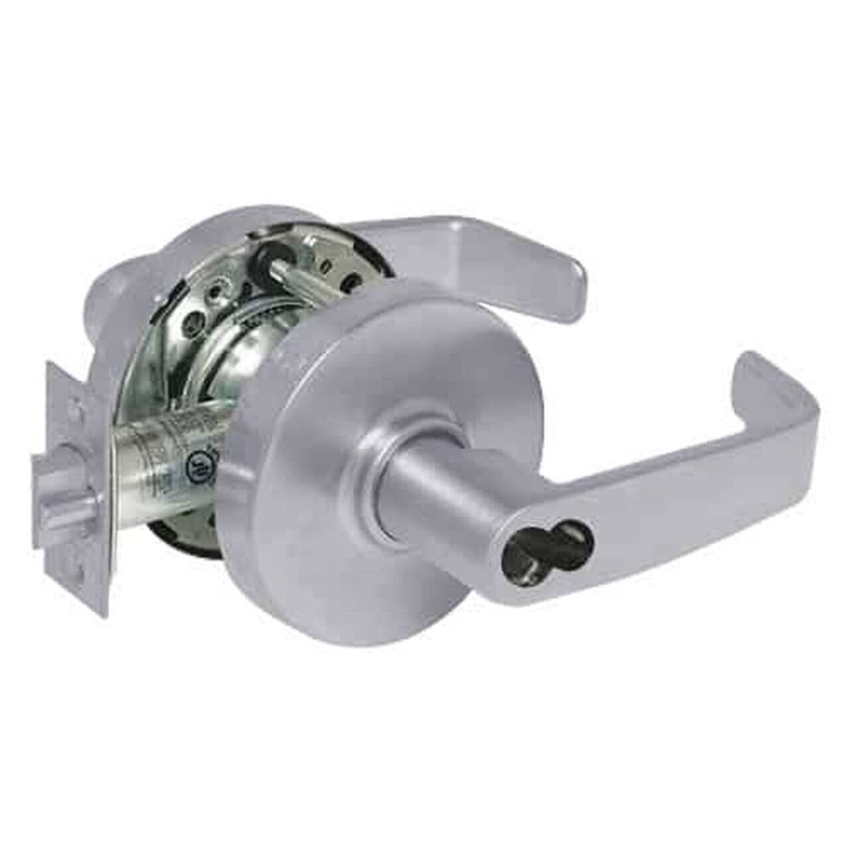 Sargent 287010G05LL26D satin chrome keyed entry door lever