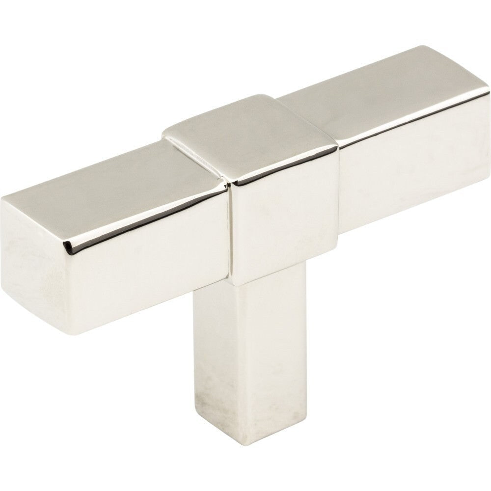 Jeffrey Alexander 293T-NI polished nickel t shaped cabinet knob