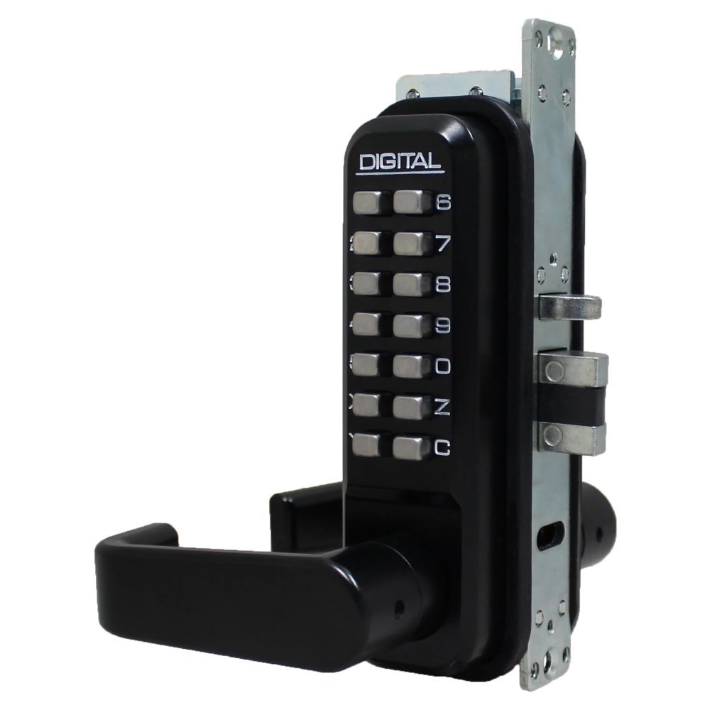 Lockey 2985JBMG jet black mechanical pushbutton locksets