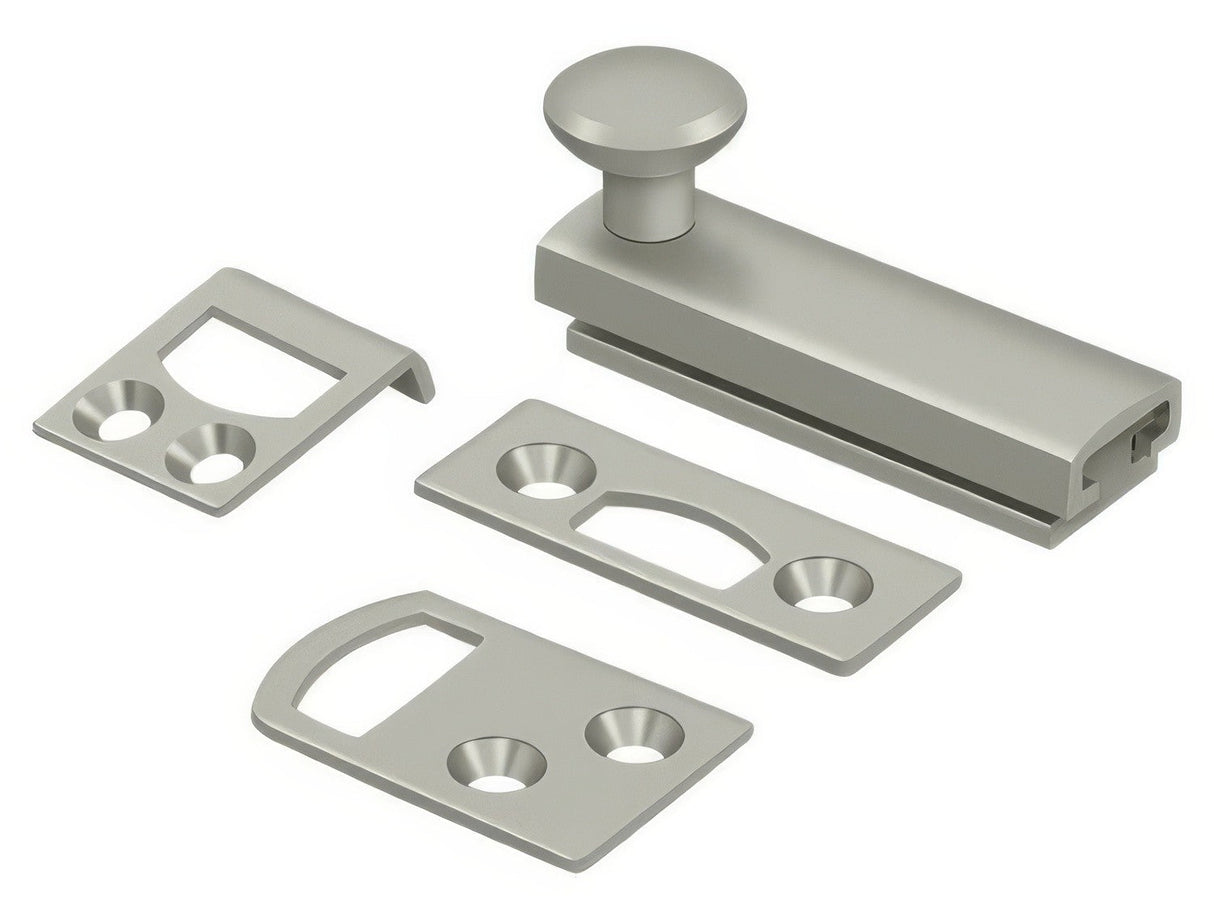 Deltana 2SBCS15 satin nickel surface bolt
