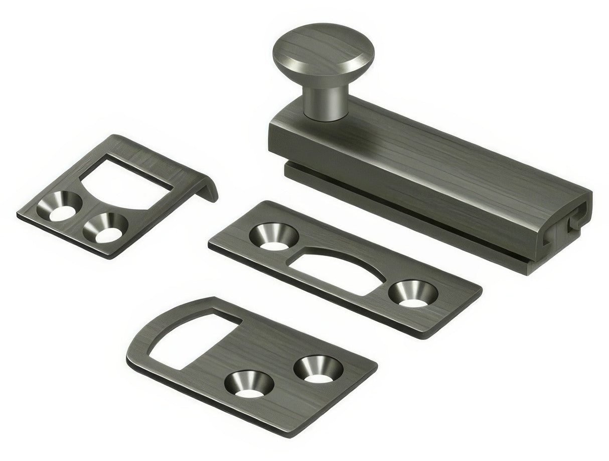 Deltana 2SBCS15A antique nickel surface bolt