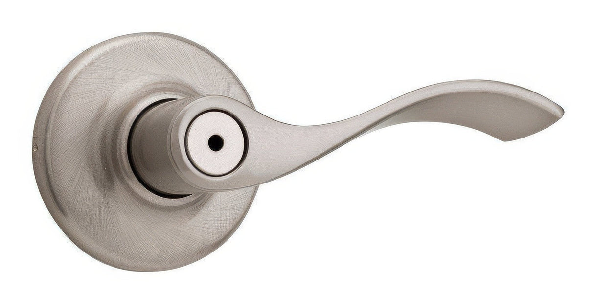 Kwikset 300BL-15 satin nickel privacy door lever