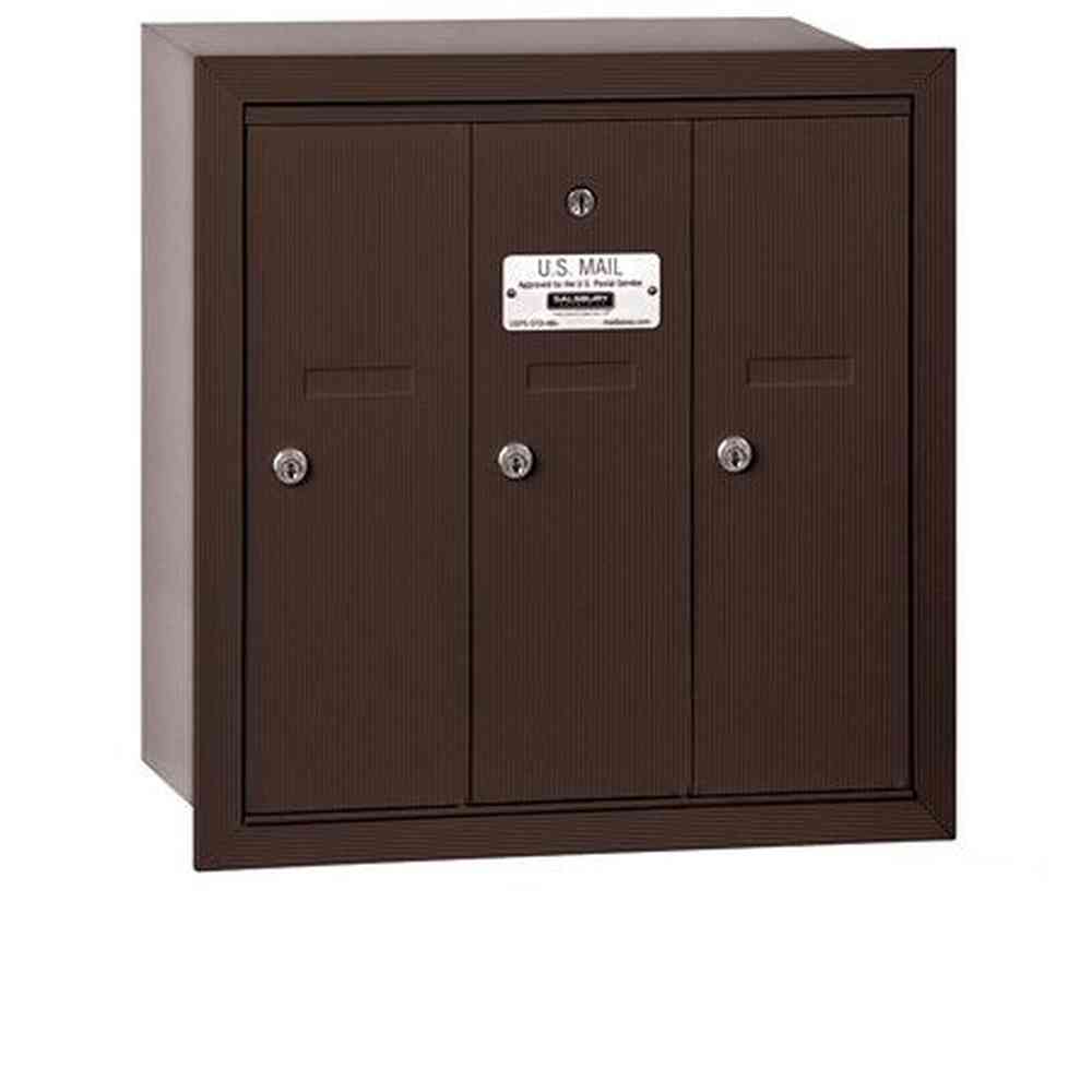 Salsbury Industries 3503ZRU bronze vertical mailbox usps access