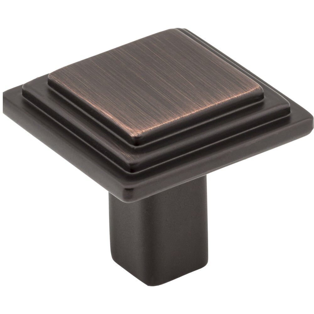 Elements 351DBAC 351 Calloway 1-1/8" Zinc Square Cabinet Knob Brushed Oil Rubbed Bronze