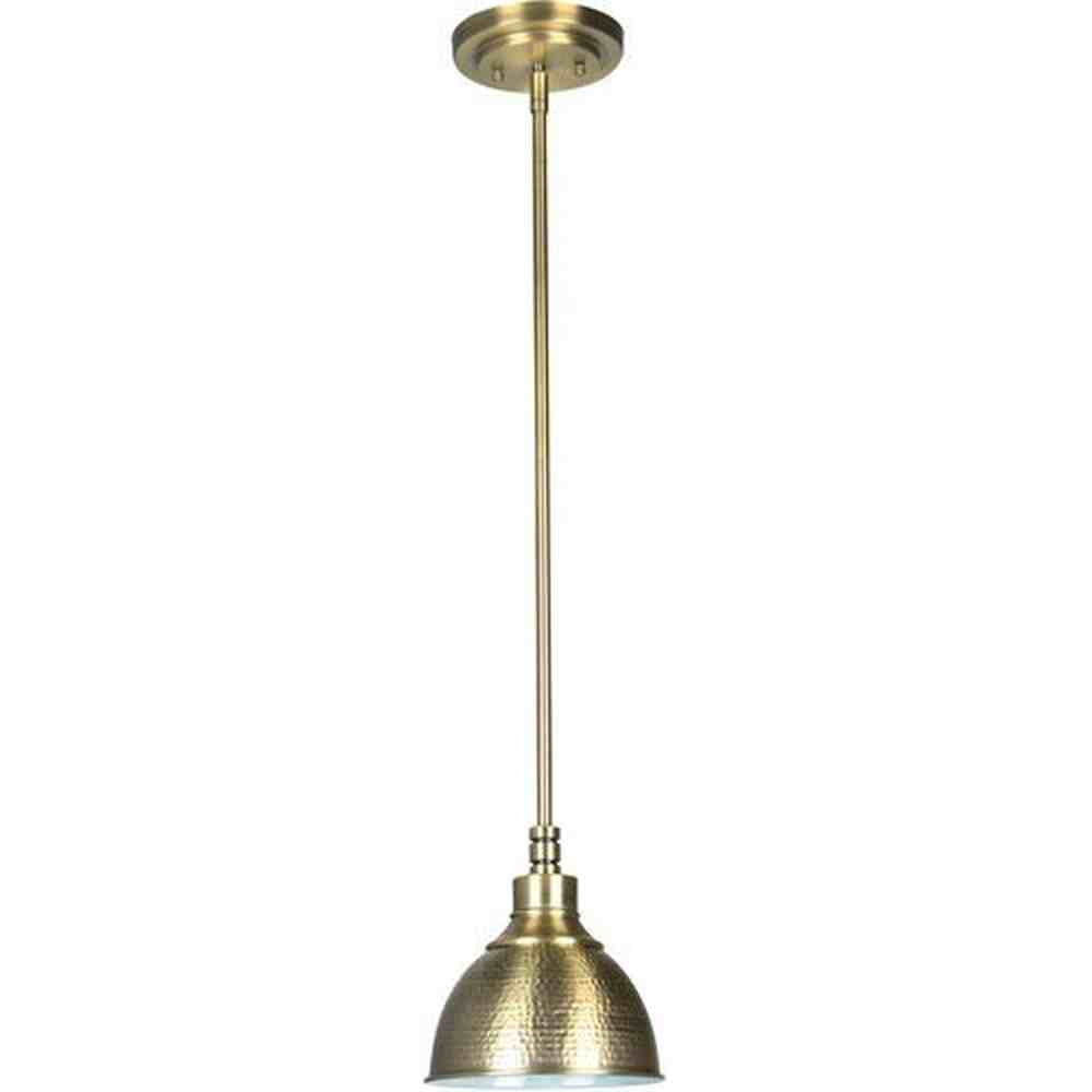 Craftmade 35991-LB legacy brass mini pendant