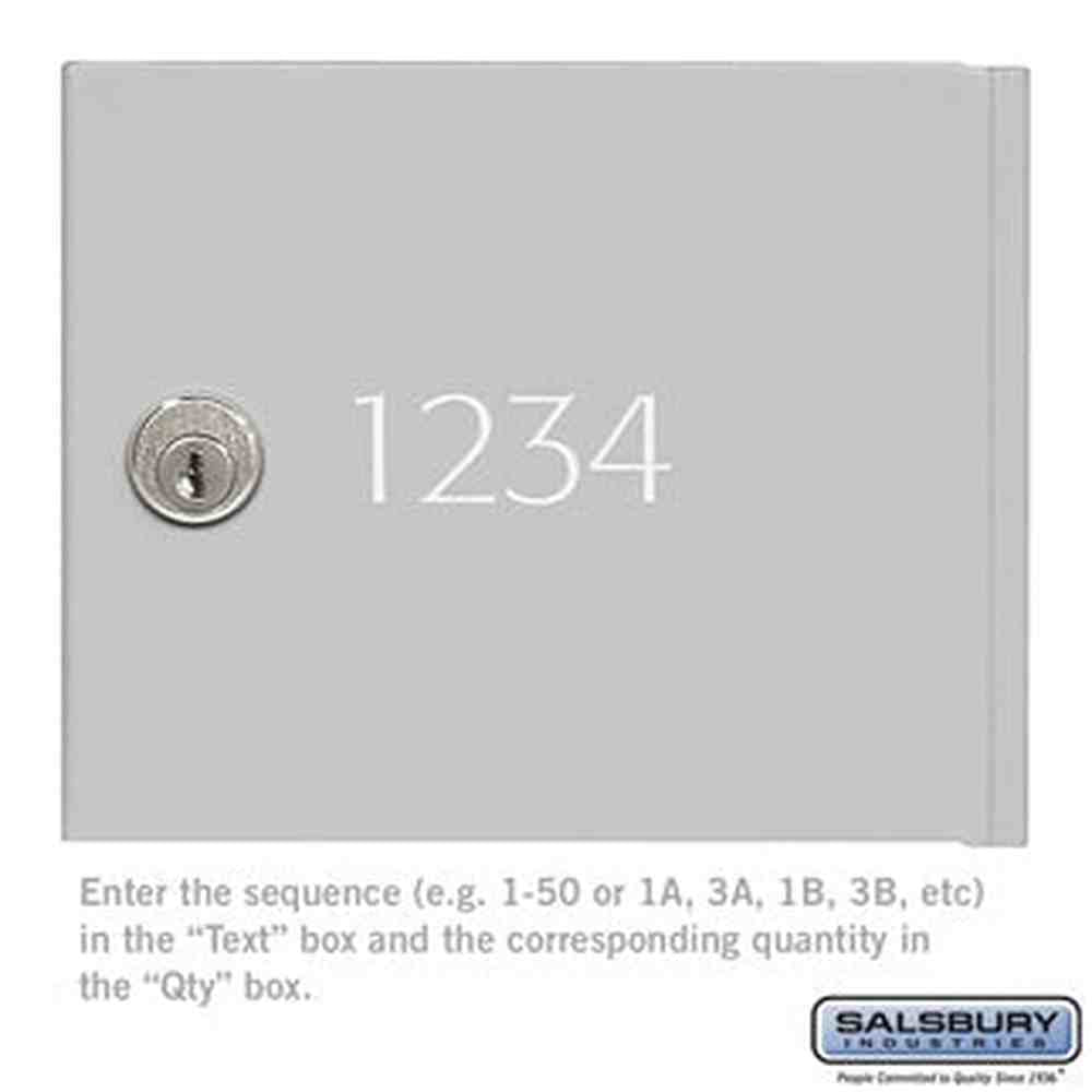 Salsbury Industries 3668ALM aluminum custom door engraving