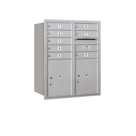 Salsbury Industries 3710D-08ARP aluminum horizontal mailbox private access