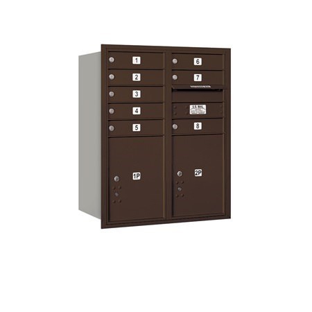 Salsbury Industries 3710D-08ZRP bronze horizontal mailbox private access
