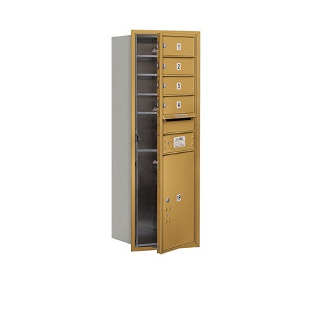 Salsbury Industries 3711S-04GFP horizontal mailbox private access, additional view