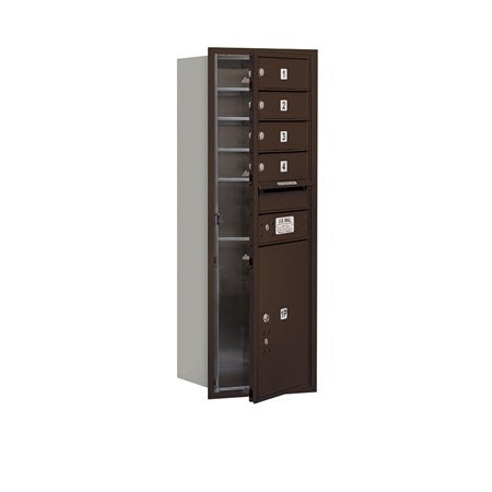 Salsbury Industries 3711S-04ZFP horizontal mailbox private access, additional view