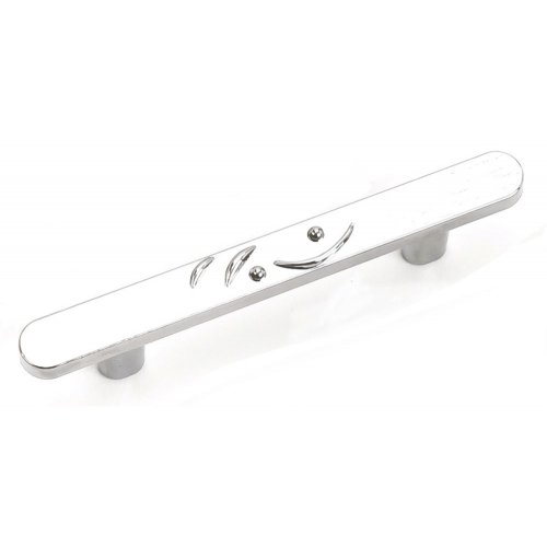 Laurey 37326 373 Graffiti 3" Zinc Cabinet Pull Polished Chrome