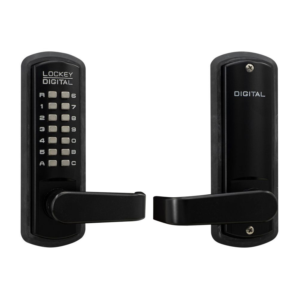 Lockey 3835JBMG jet black mechanical pushbutton locksets
