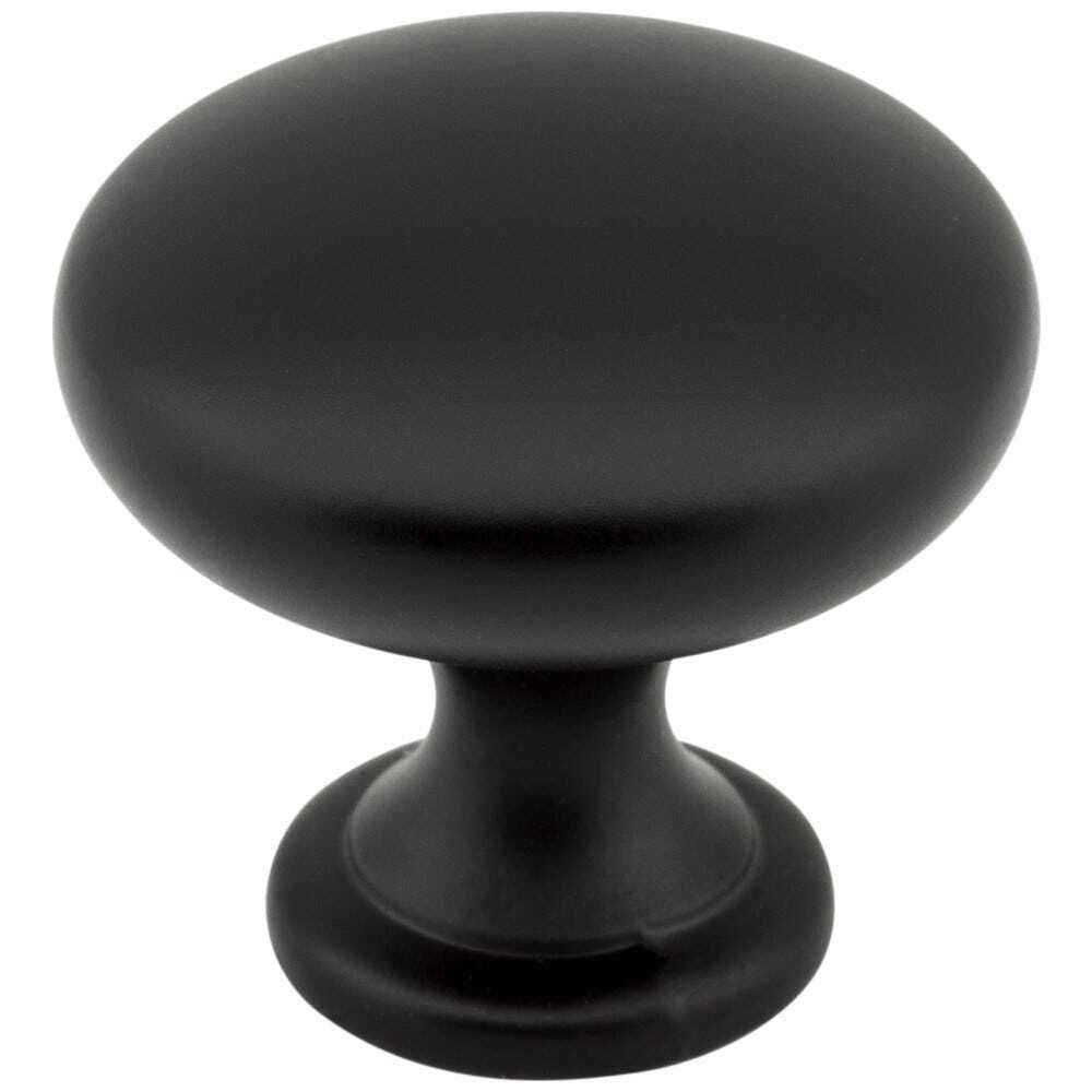 Elements 3910-MB-30 matte black mushroom cabinet knob