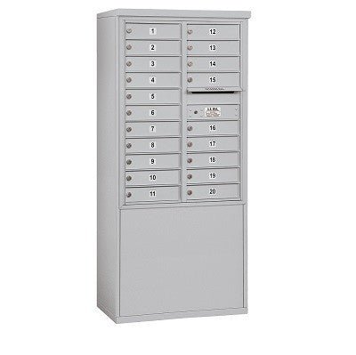 Salsbury Industries 3911D-20AFU free-standing horizontal mailbox, additional view