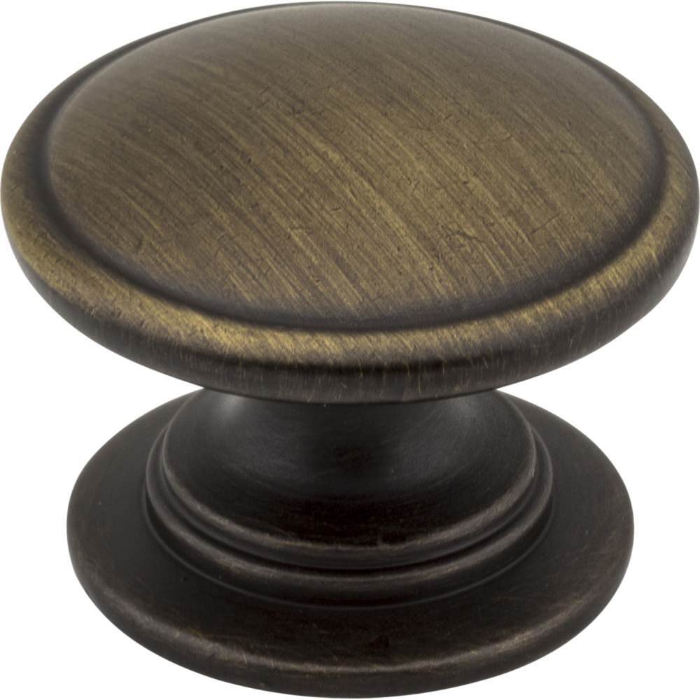 Jeffrey Alexander 3980-ABSB antique brushed satin brass cabinet knob