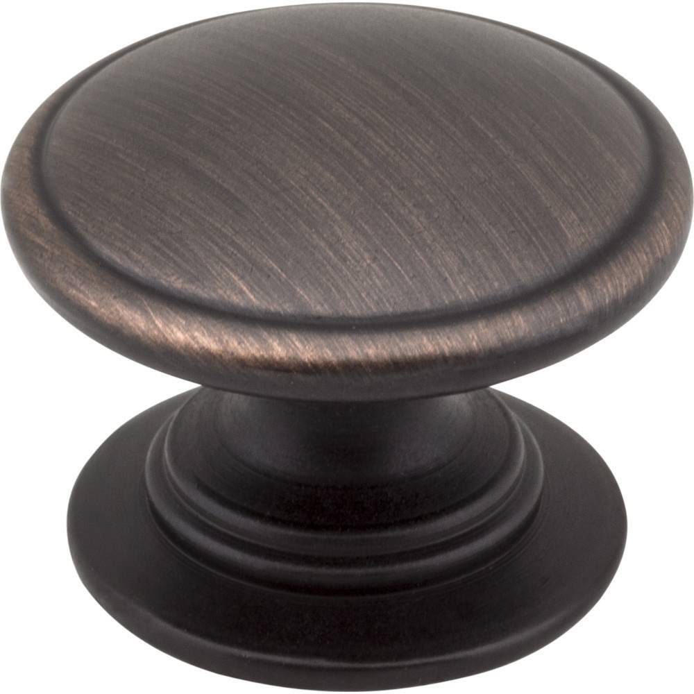 Jeffrey Alexander 3980-DBAC brushed oil rubbed bronze cabinet knob
