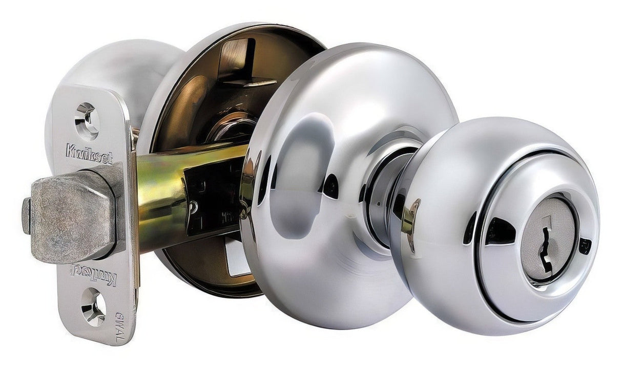 Kwikset 400P-11P Polo keyed entry door knob, additional view