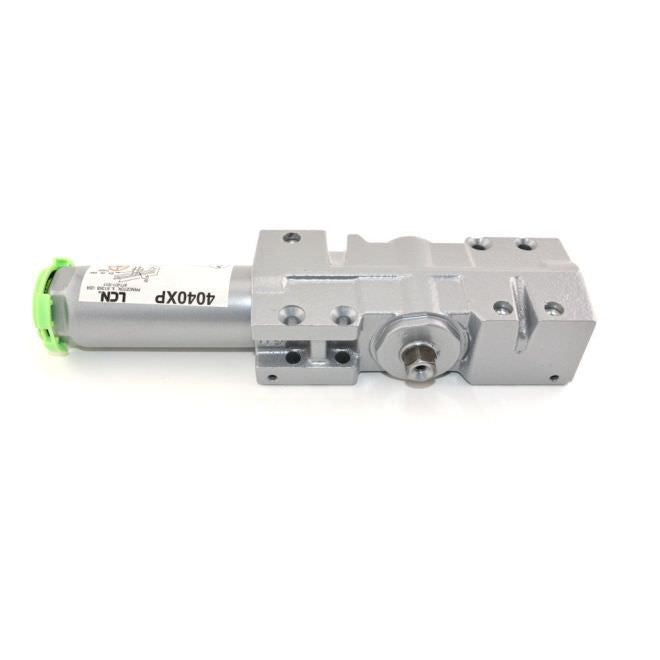 LCN 4040XP3071DKBRZ 4040 door closers assembly in polished brass, additional view