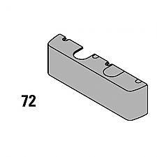 LCN 4040XP72MCGLBLKLH black door closer cover