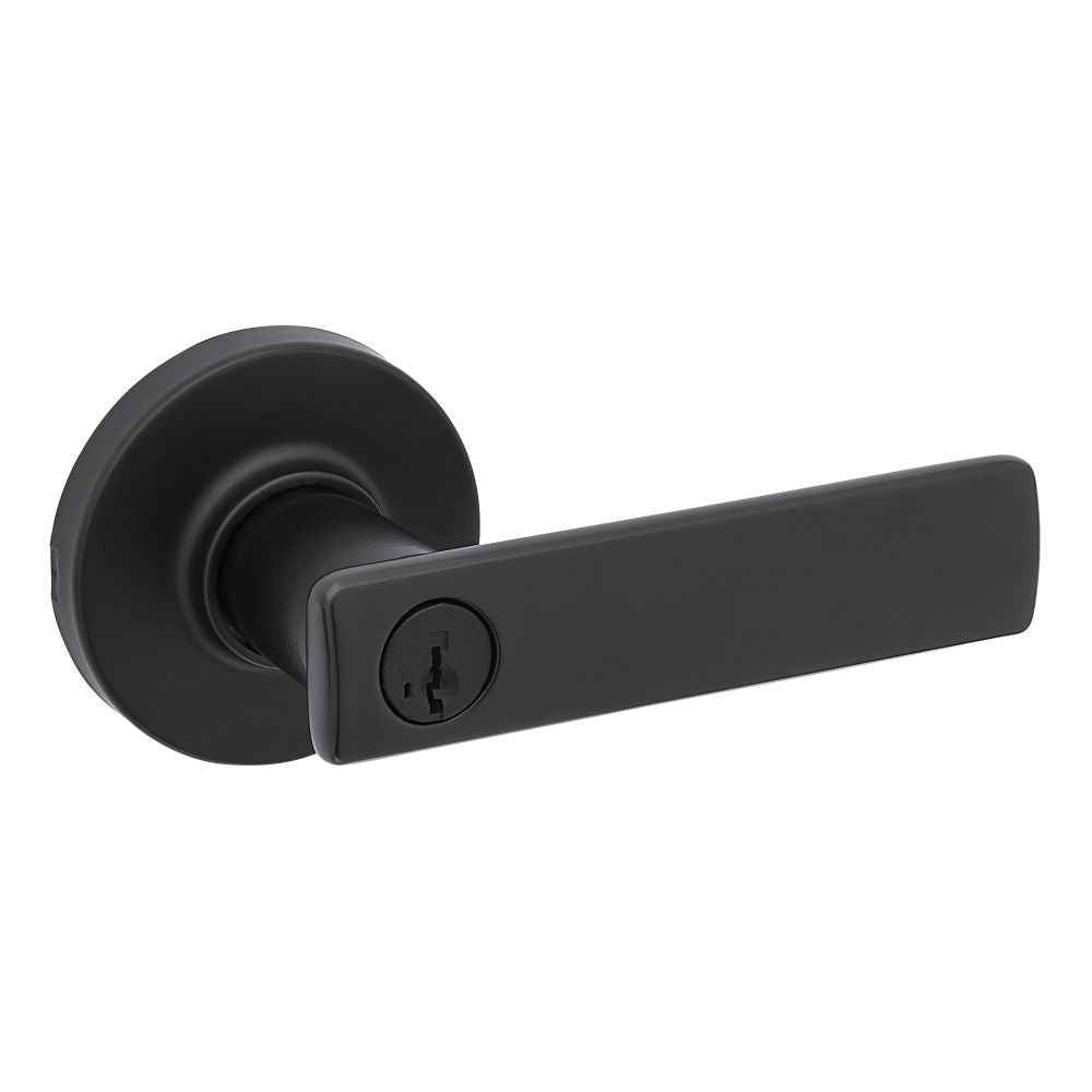 Kwikset 405BRNLRDT Breton Lever in Matte Black