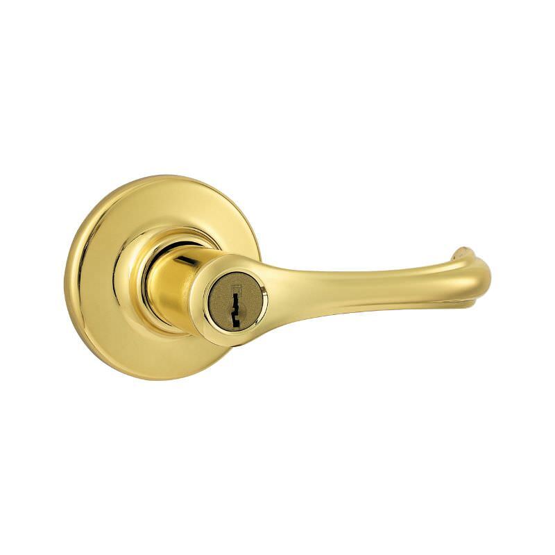 Kwikset 406DNL-15AV2 antique nickel keyed entry lever