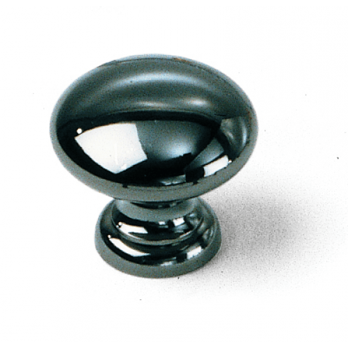 Laurey 40712 407 1-3/8" Solid Brass Cabinet Knob Black Nickel
