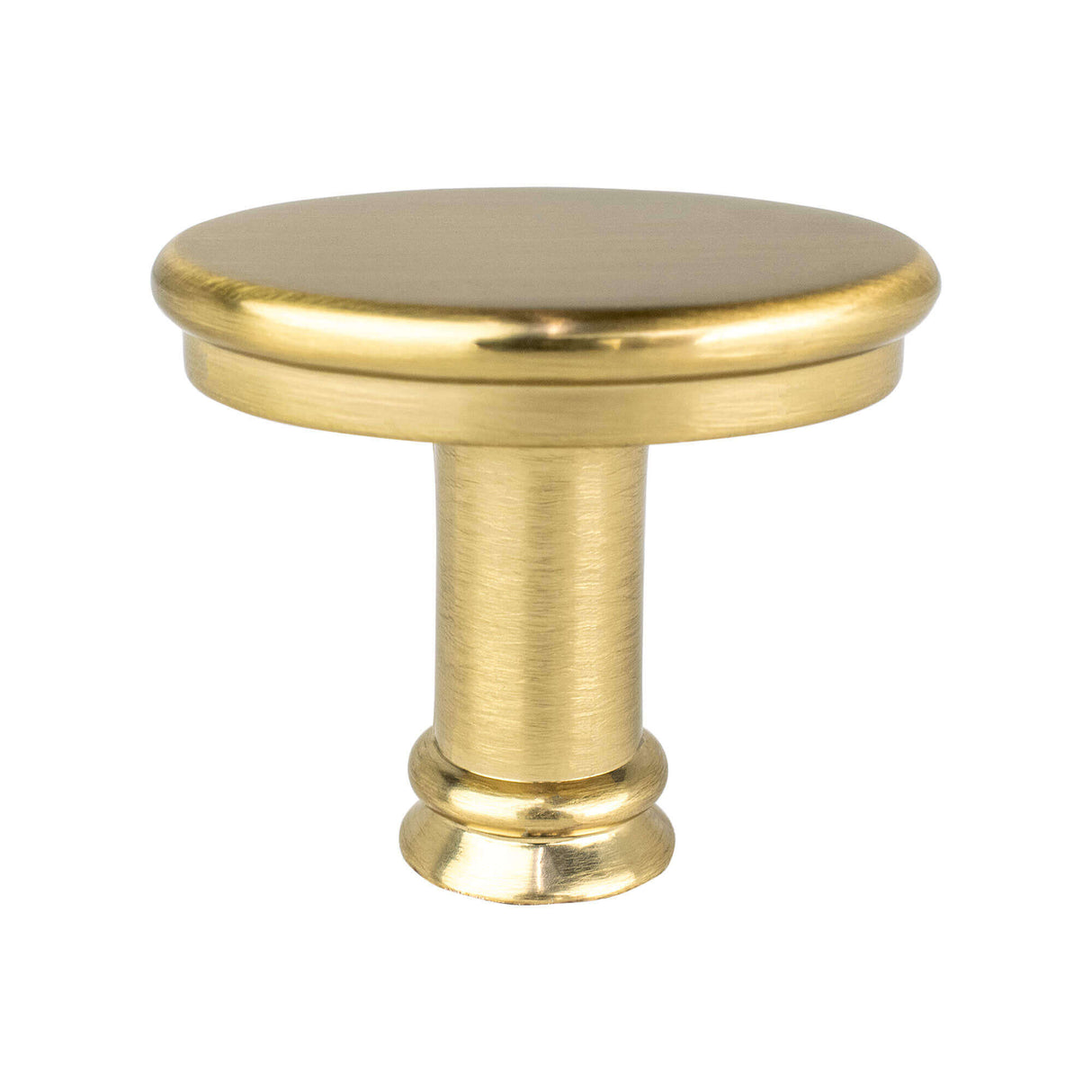 Berenson 4162-1MDB-P modern brushed gold cabinet knob