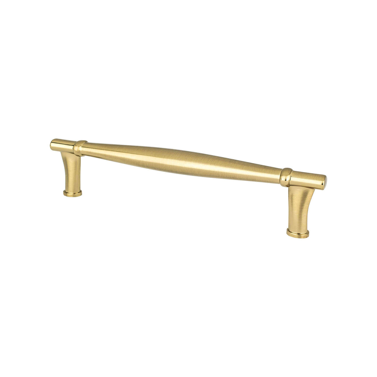 Berenson 4163-1MDB-P modern brushed gold cabinet handle pull