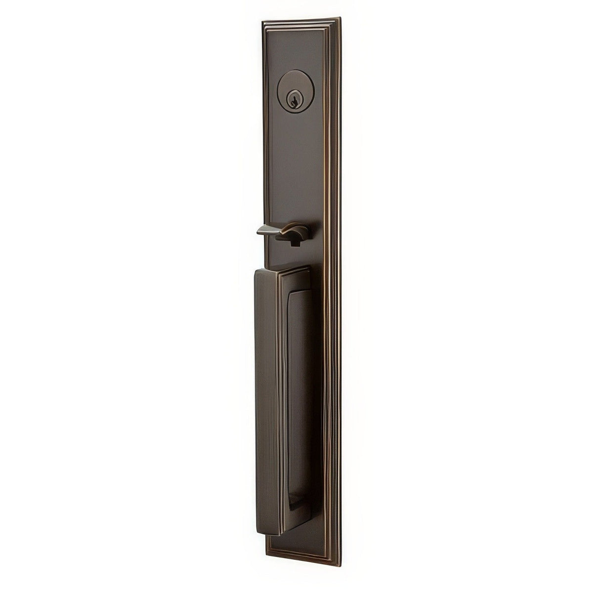 Emtek 4212PUS10B oil rubbed bronze single cylinder handleset