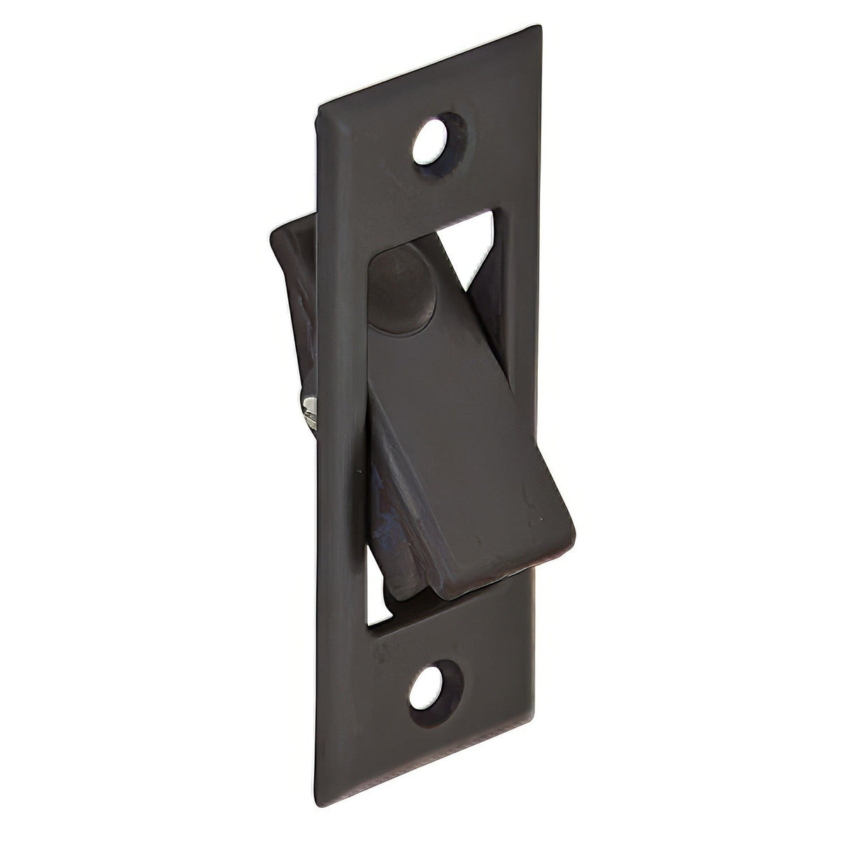 Ives 42B10B pocket sliding door bolt in satin stainless, additional view