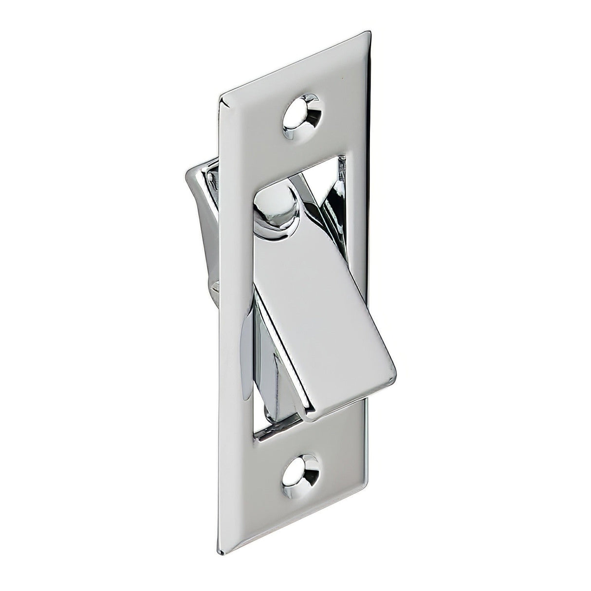 Ives 42B26D pocket sliding door bolt in satin stainless, additional view
