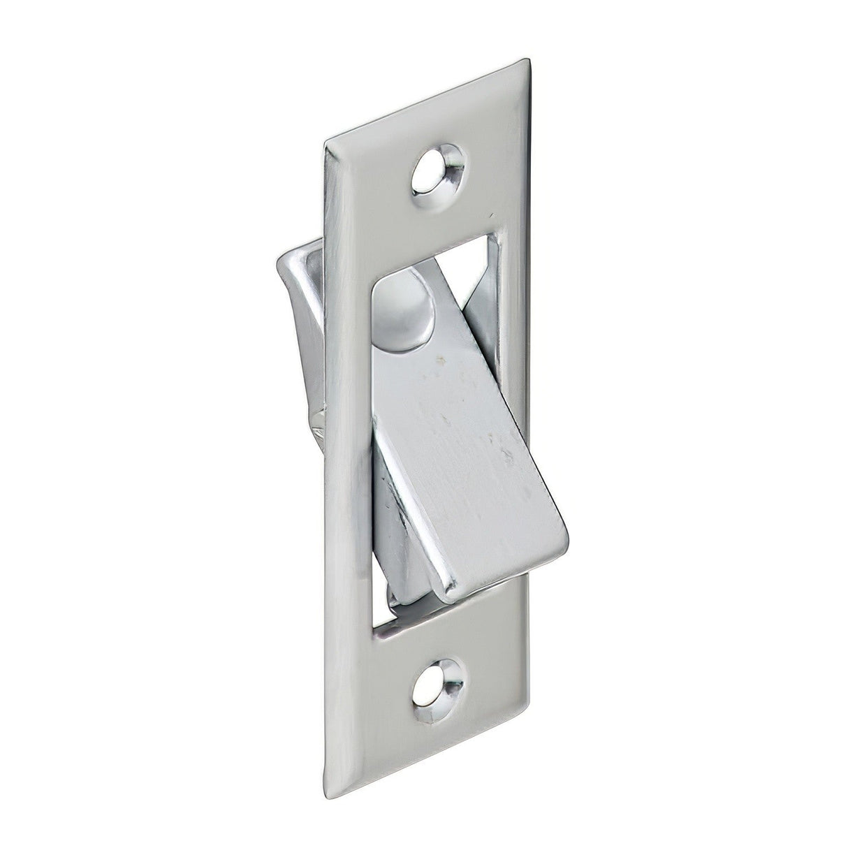 Ives 42B26D pocket sliding door bolt in satin stainless, additional view