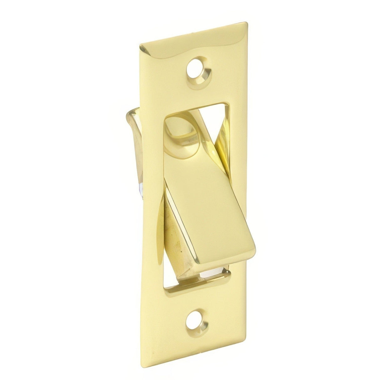 Ives 42B3 pocket sliding door bolt in satin stainless, additional view