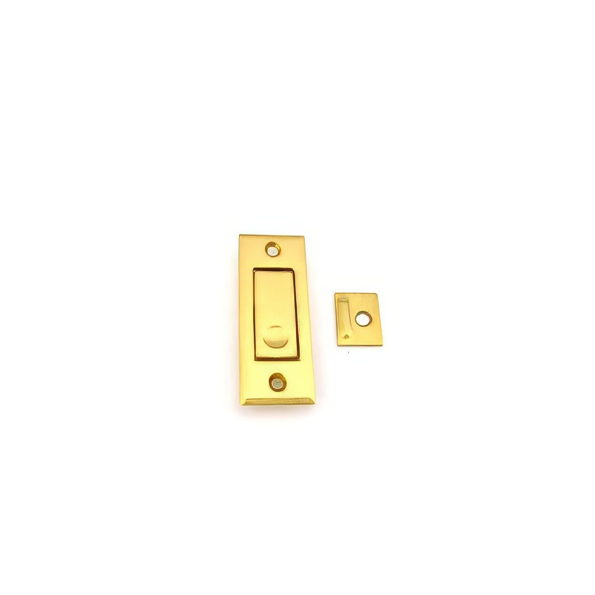 Ives 42B4 pocket sliding door bolt in satin stainless, additional view