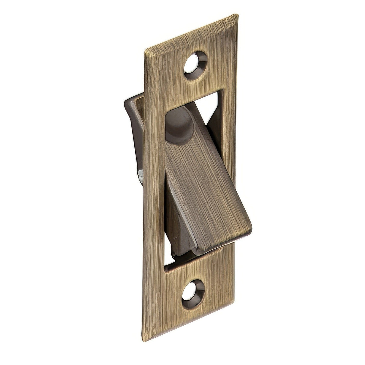 Ives 42B5 pocket sliding door bolt in satin stainless, additional view
