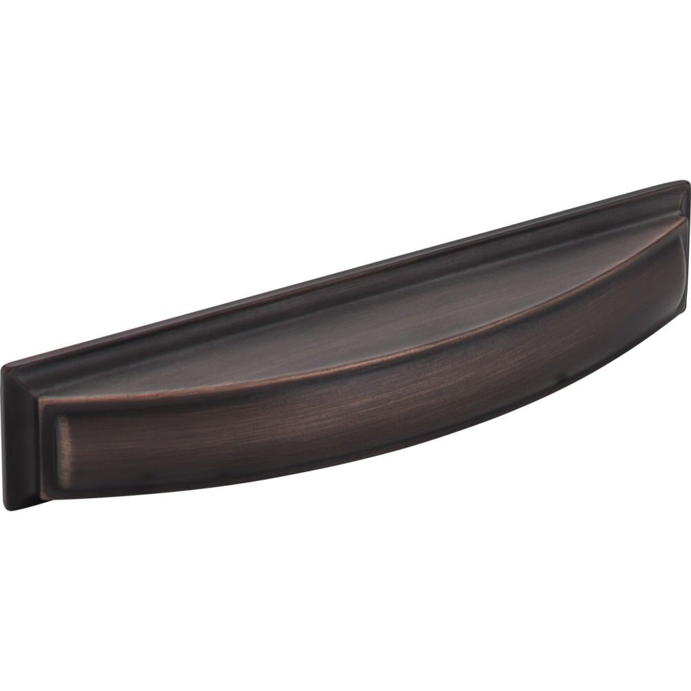 Jeffrey Alexander 436-128DBAC brushed oil rubbed bronze cup pull