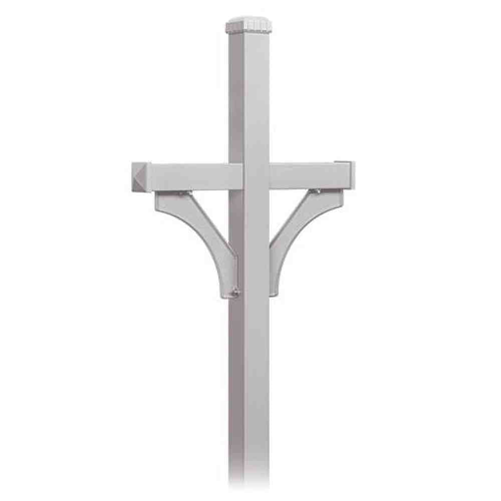 Salsbury Industries 4372SLV silver mailbox post