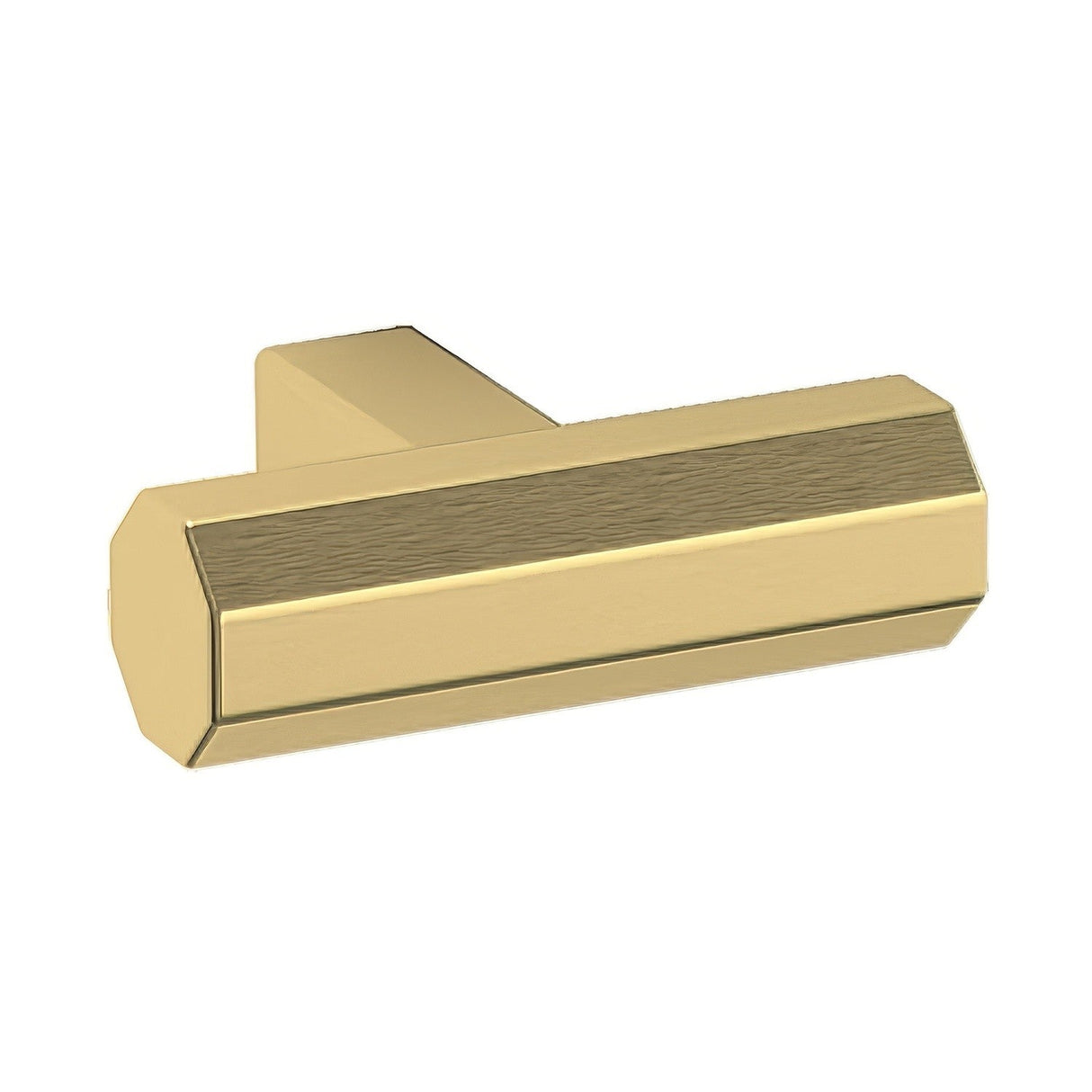 Baldwin 4416044 lifetime satin brass octagonal t shaped cabinet knob