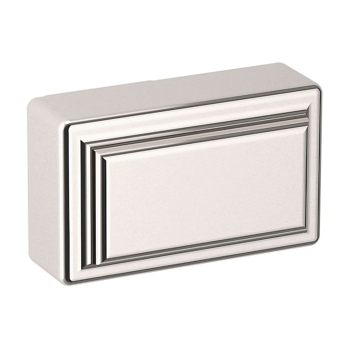 Baldwin 4425055 lifetime bright nickel rectangular cabinet knob