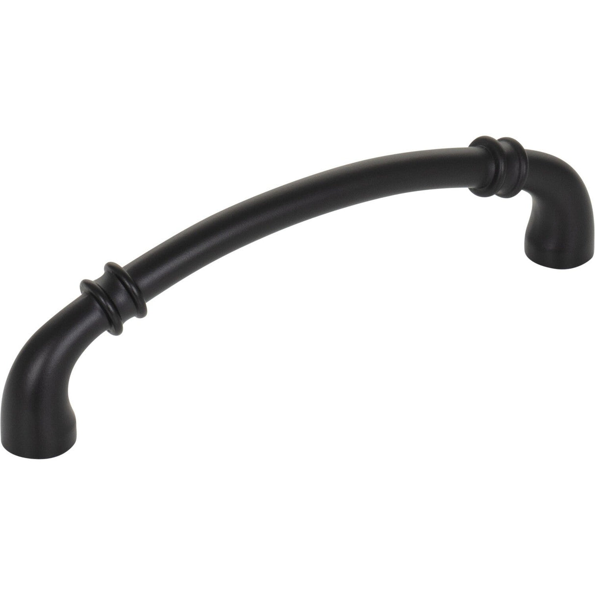 Jeffrey Alexander 445-128MB matte black cabinet drawer pull
