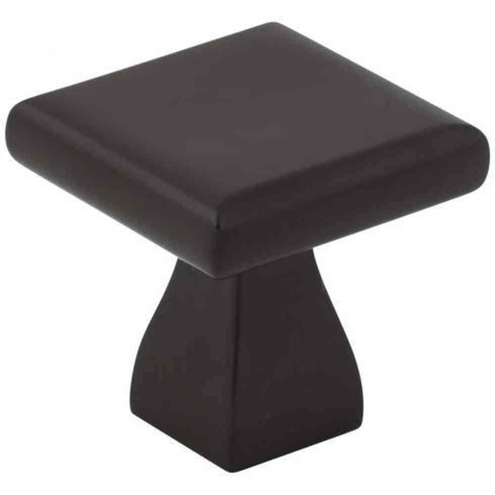 Elements 449MB matte black cabinet knob