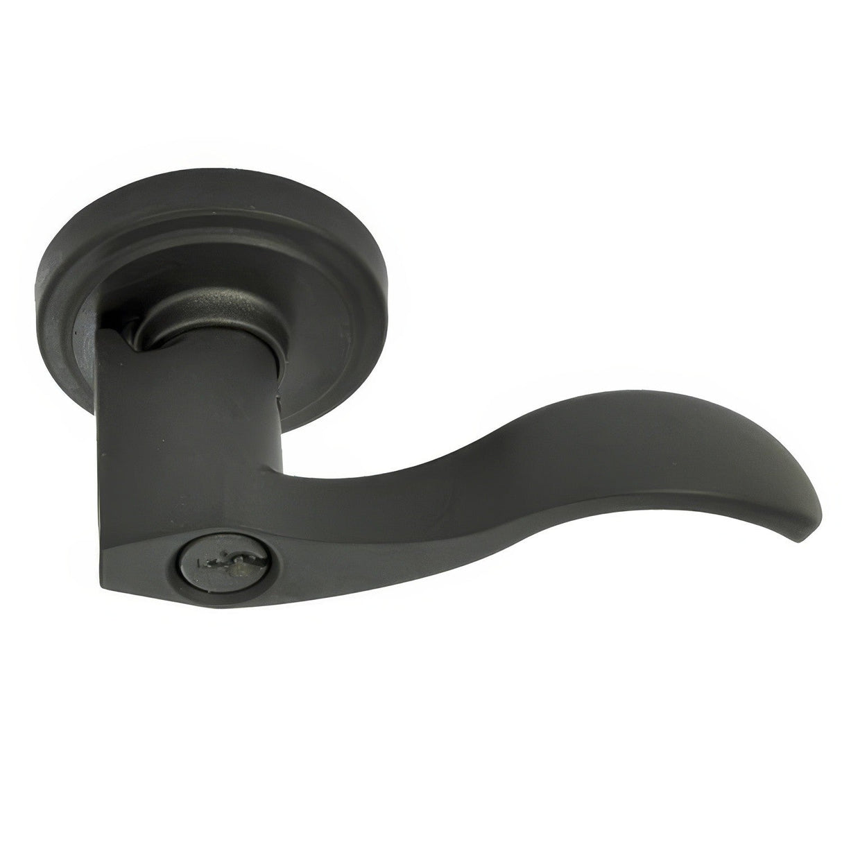 Better Home Products 45544BLKLT Twin Peaks keyed entry keyed entry door lever, additional view